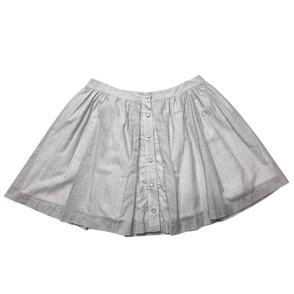 BCBG Generation Striped Button-Front Mini Skirt - Picture 2 of 8